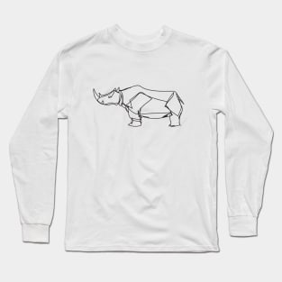 Rhino continuous white line Long Sleeve T-Shirt